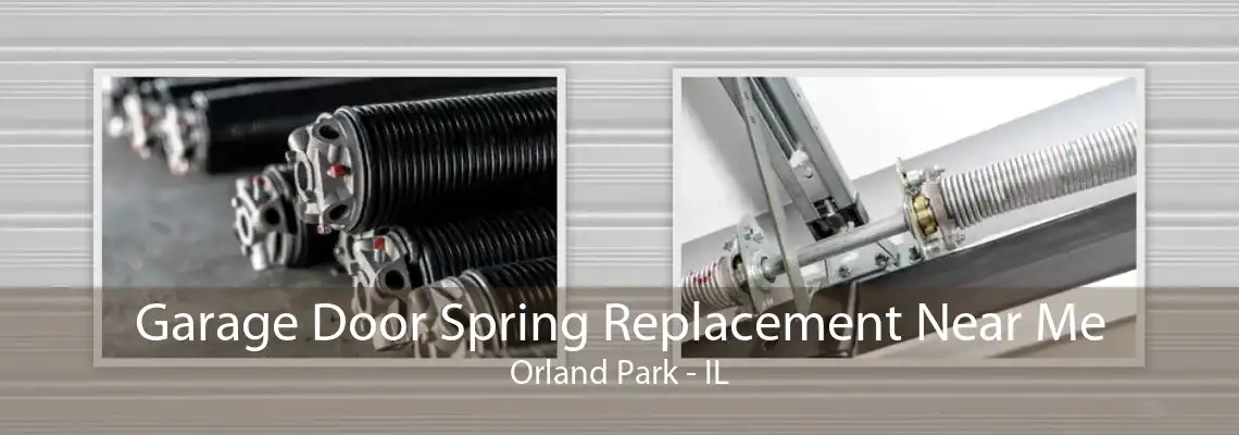 Garage Door Spring Replacement Near Me Orland Park - IL