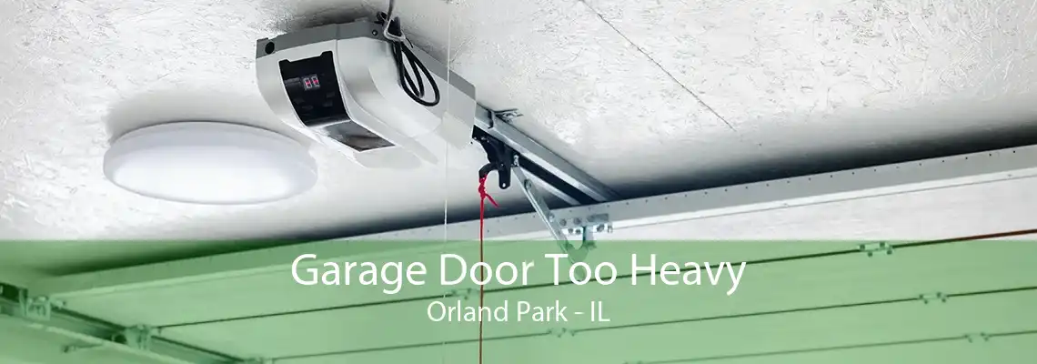 Garage Door Too Heavy Orland Park - IL